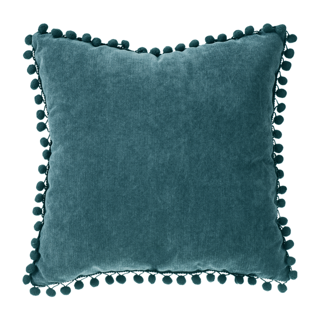Coussin BOMMEL coloris vert canard 40 x 40 cm