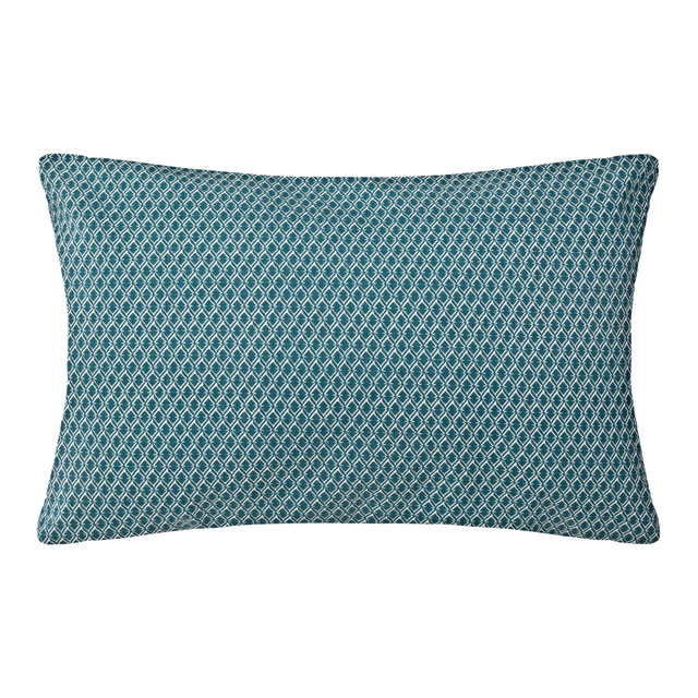 Coussin OTTO coloris bleu canard 30 x 50 cm