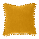 Coussin Bommel Ocre