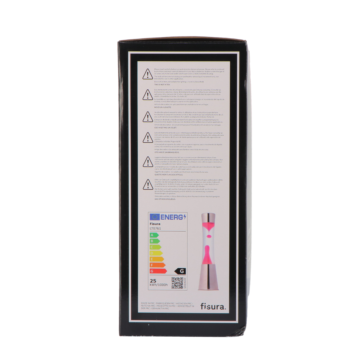 FISURA Lampe à lave Lava pink Rose