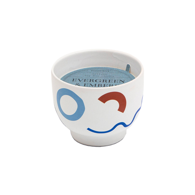 PADDYWAX Bougie parfumée Wabi sabi Bleu Pervenche / braises