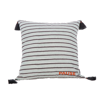 CONSTELLE Housse de coussin Aritz Noir/vert