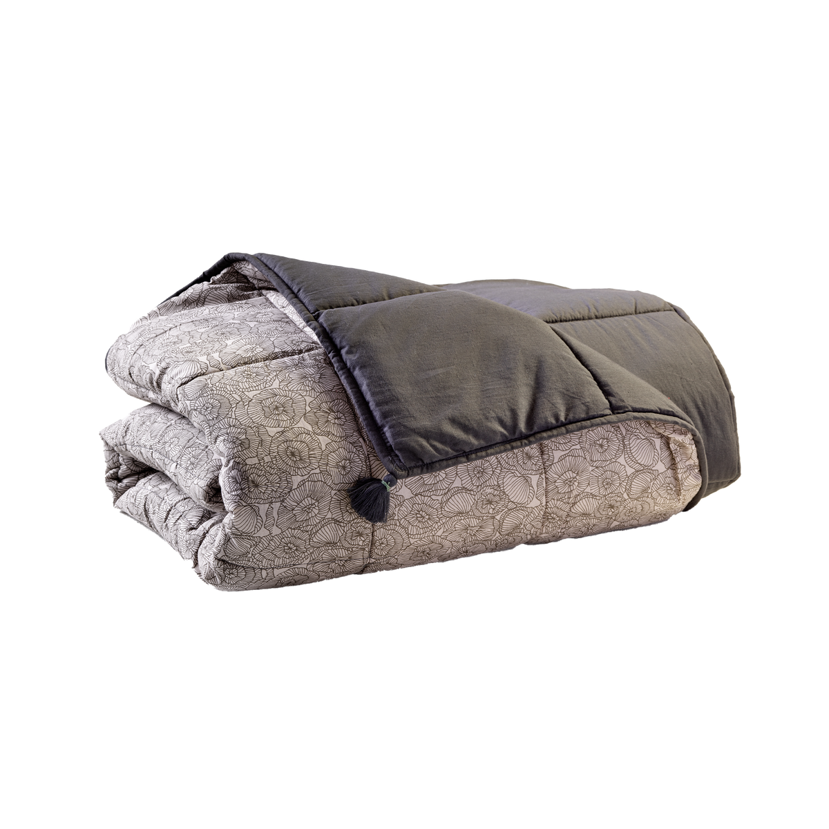 CONSTELLE Plaid coton Ekhi Gris/beige