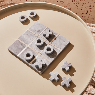 Jeu décoratif Tic tac toe Multicolore