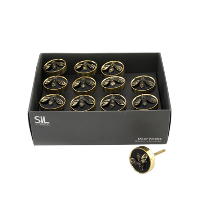 Bouton de meuble Black bees Noir