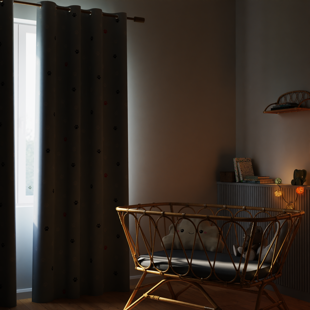 4MURS Rideau occultant Titoupat Gris