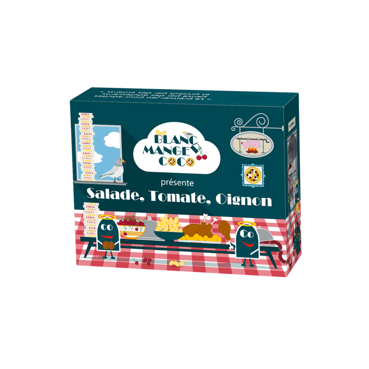 BLANC MANGER COCO Jeu de société Salade tomate oignon Vert