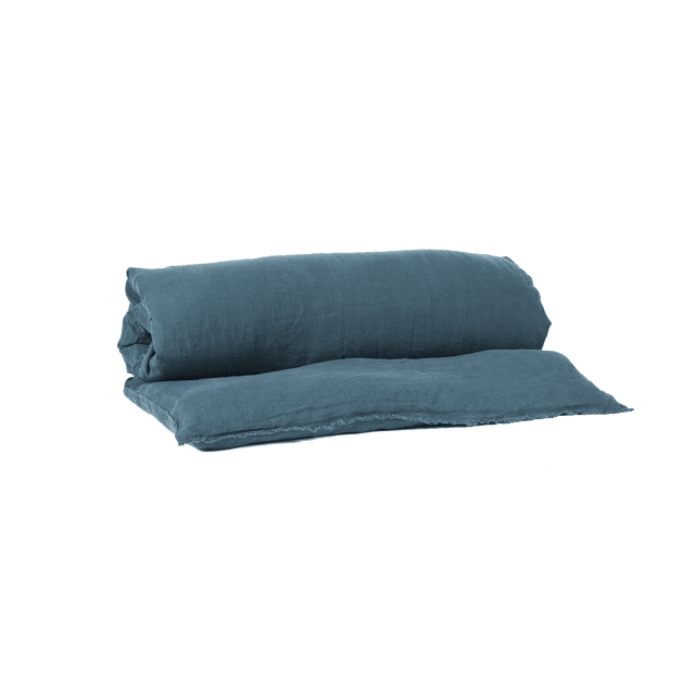 Haomy Housse d'édredon VITI coloris Bleu de prusse