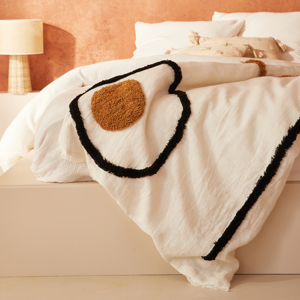 HARMONY Housse d'édredon Tikri Blanc