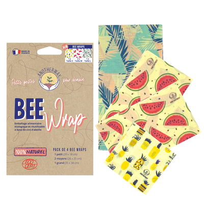 ANOTHERWAY Film alimentaire Bee wrap Multicolore