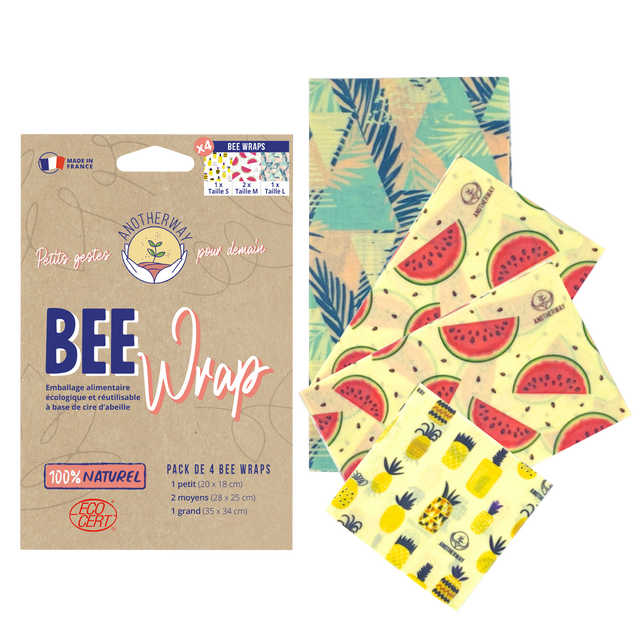ANOTHER WAY Film alimentaire BEE WRAP coloris multicolore