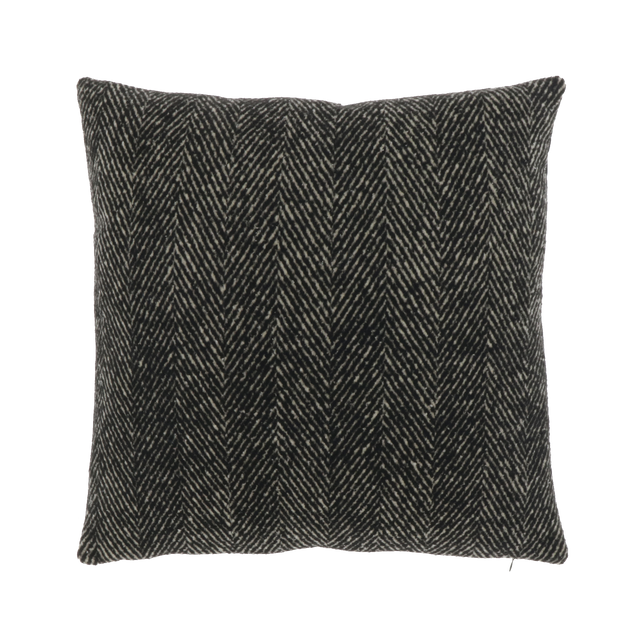 Coussin KROSSY coloris noir 45 x 45 cm