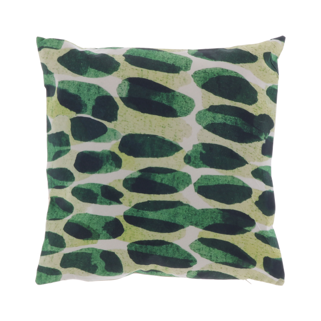 Coussin DRURGA coloris vert 45 x 45 cm