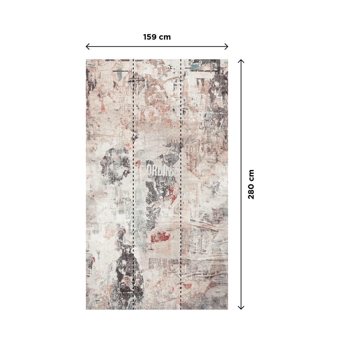 Papier peint panoramique L Checkpoint Gris béton