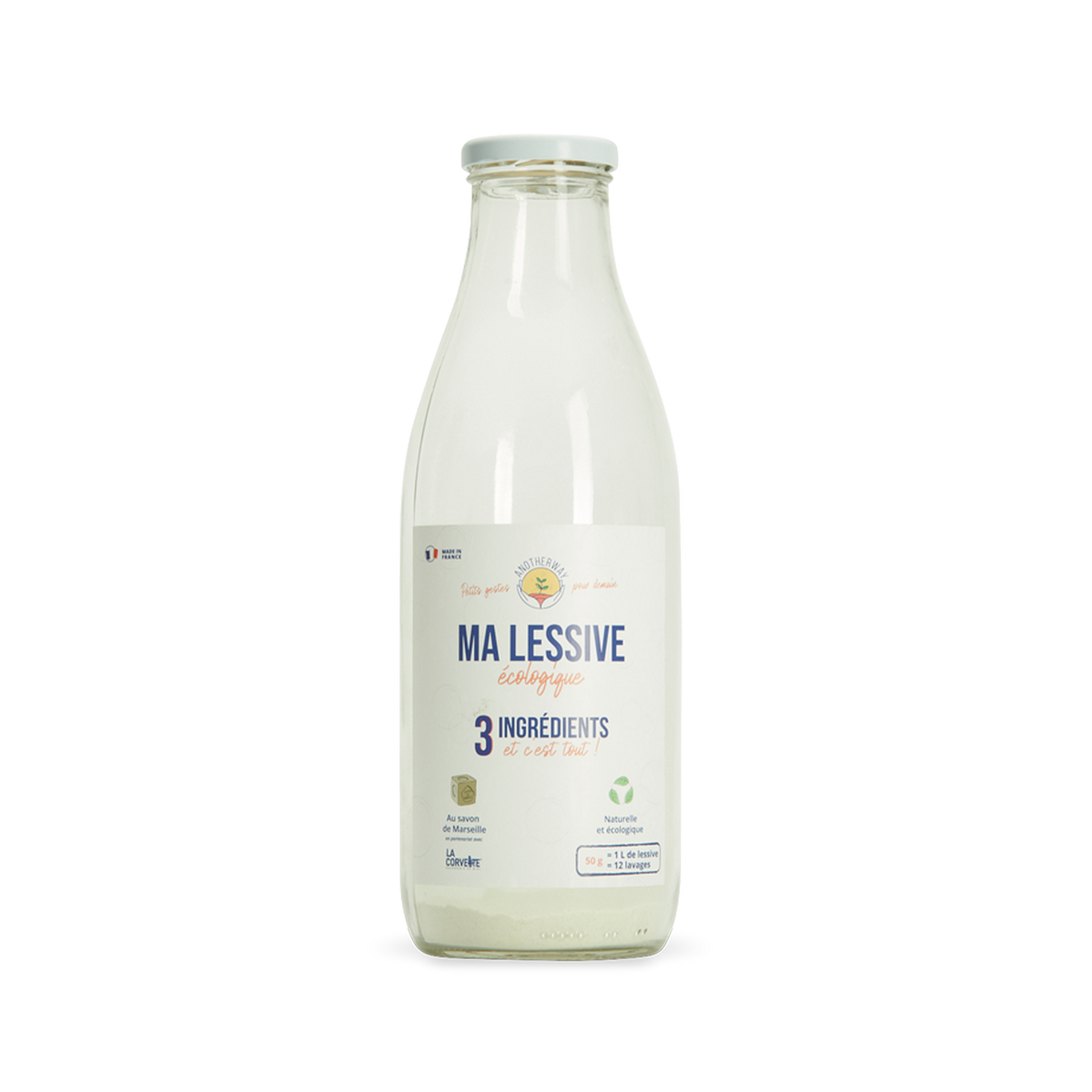 ANOTHERWAY Lessive Bouteille de lessive Transparent 50G