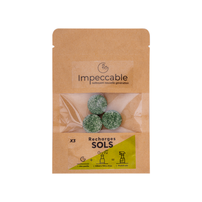 IMPECCABLE Produit d'entretien Pastilles sol Papier craft 15G