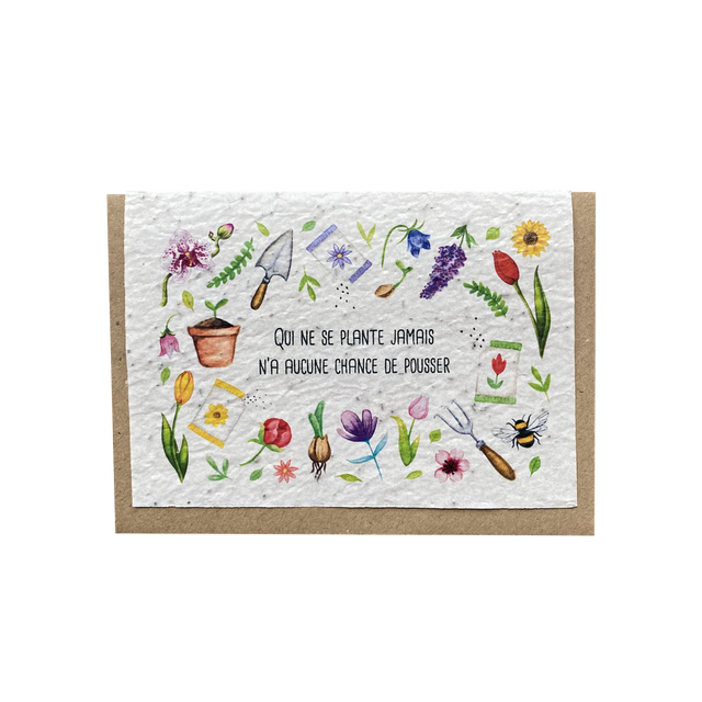 LES CARTES DE LULU Carte THÉ À LA MENTHE multicolore