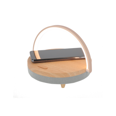 Enceinte Led bois bluetooth Bois