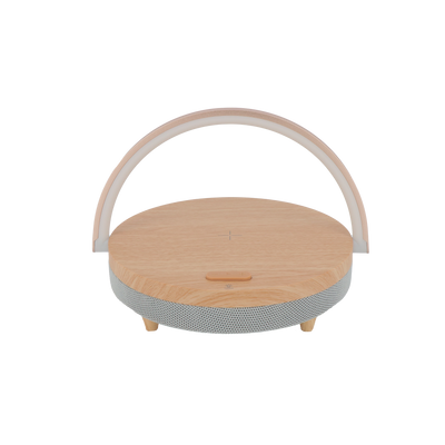 Enceinte Led bois bluetooth Bois