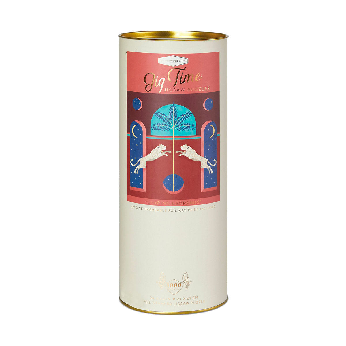 DESIGNWORKS INK Puzzle Léopards Blanc