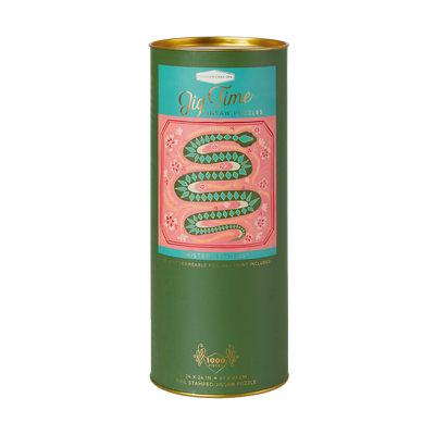 DESIGNWORKS INK Puzzle Serpent Vert