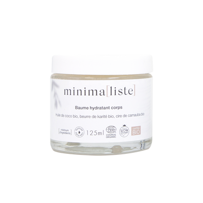 MINIMA(LISTE) Soin corps Baume hydratant corps Transparent Huile de coco, karité, carnauba 125ML