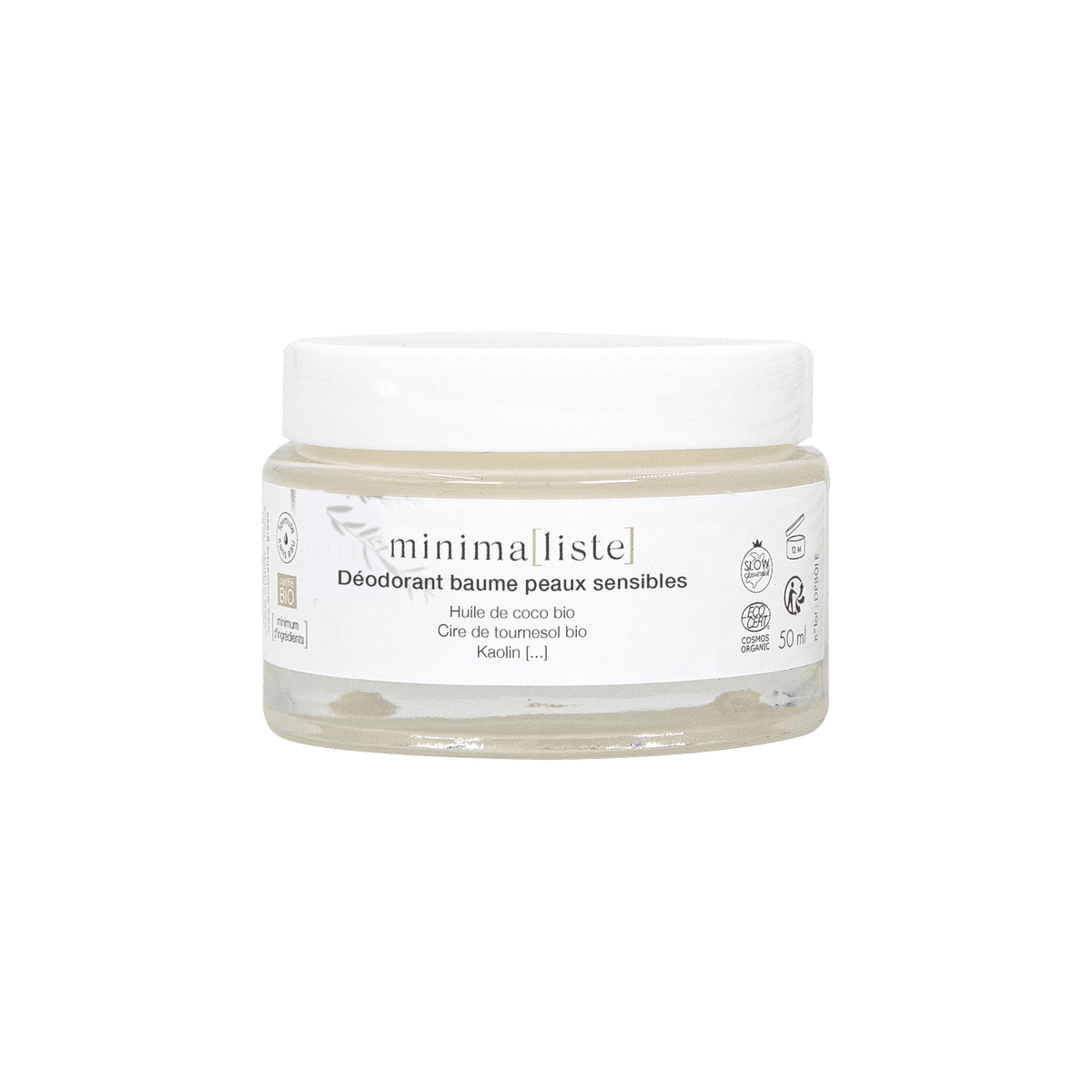 MINIMA(LISTE) Déodorant Baume peaux sensibles Transparent 50ML