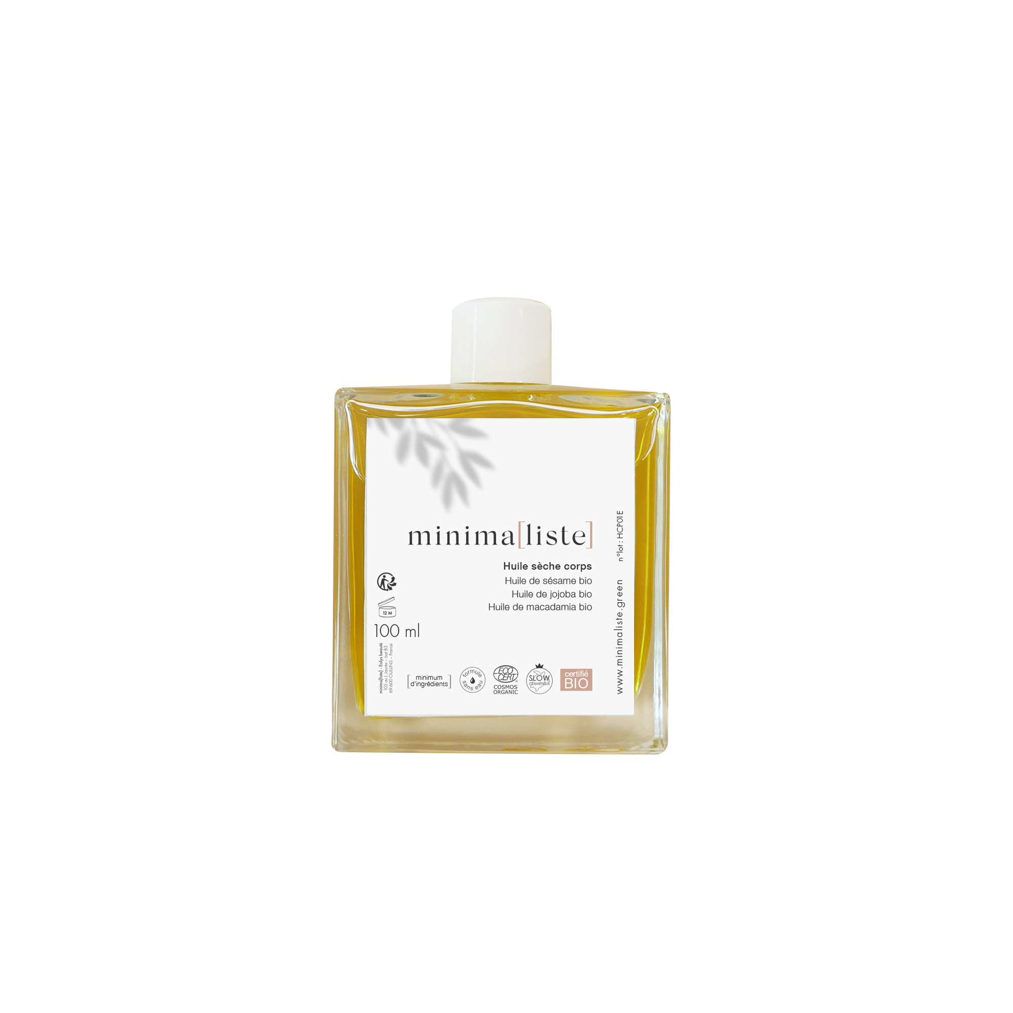 MINIMA(LISTE) Huile corps et visage Huile sèche corps - 100 ml Blanc 100ML