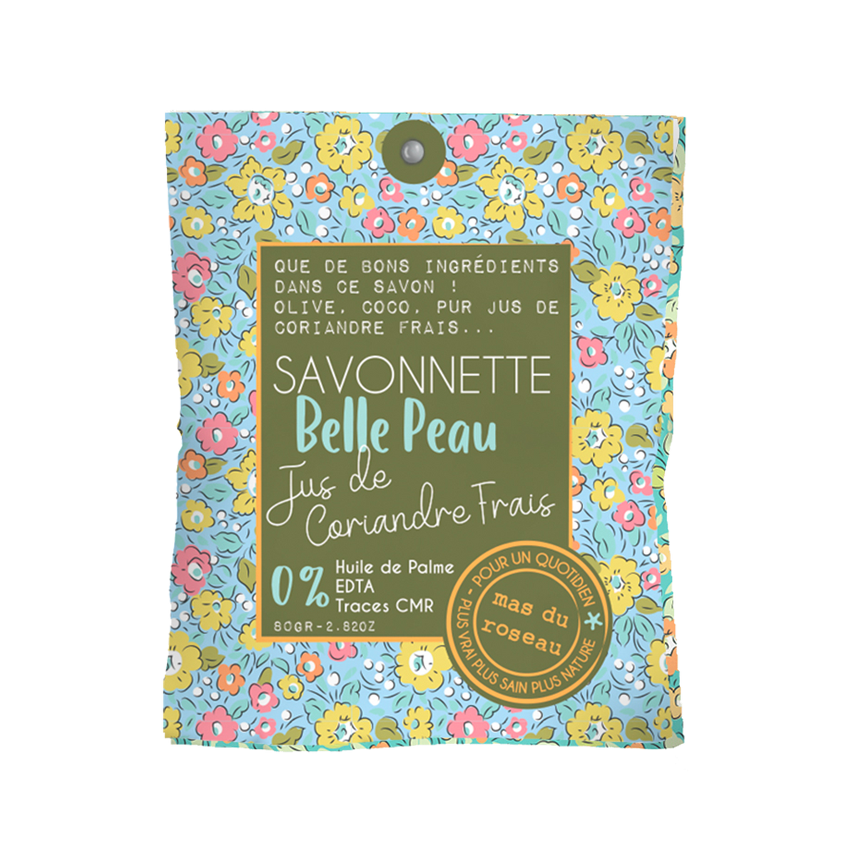 MAS DU ROSEAU Savon Belle peau pur jus de coriandre Vert Jus de coriandre 80G