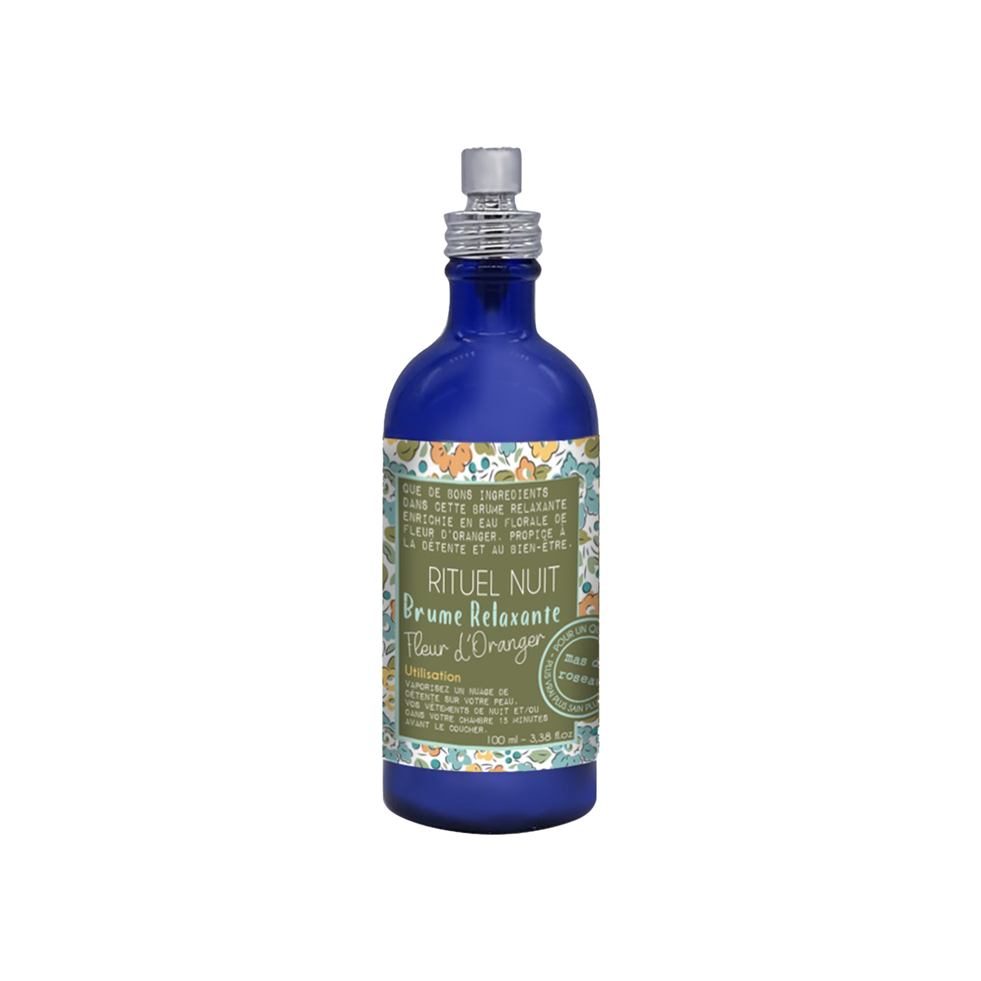 MAS DU ROSEAU Soin visage Rituel nuit - brume relaxante Bleu Fleur d'oranger 100ML