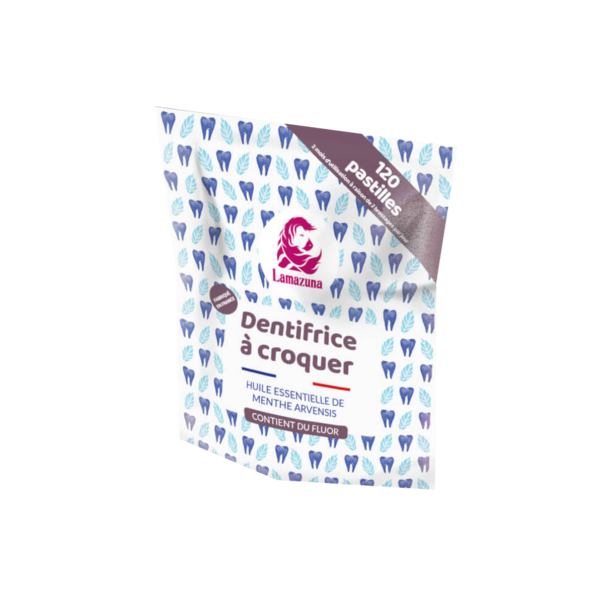 LAMAZUNA Dentifrice À croquer Bleu Menthe 33G