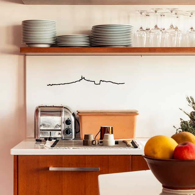 The Line Déco murale métal THELINE MARSEILLE coloris noir