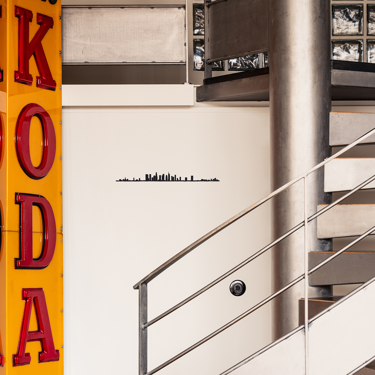 THELINE Déco murale métal Theline los angeles Noir