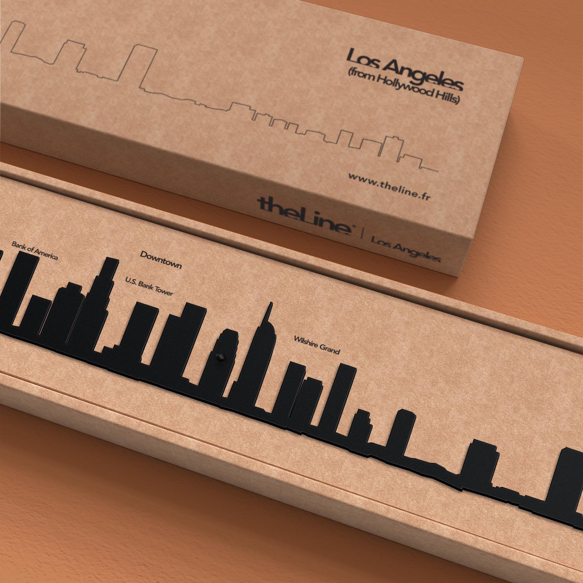 THELINE Déco murale métal Theline los angeles Noir