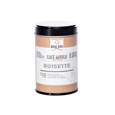 QUAI SUD Café Moulu aromatisé noisette 150G