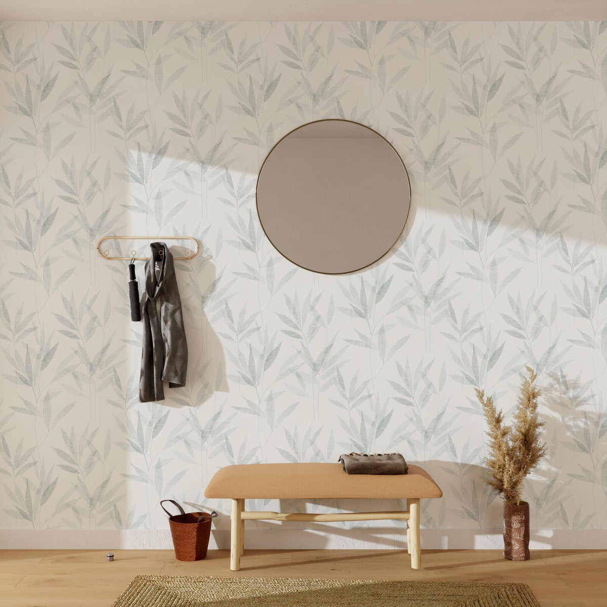 4MURS Papier peint intissé Maïala Vert anglais