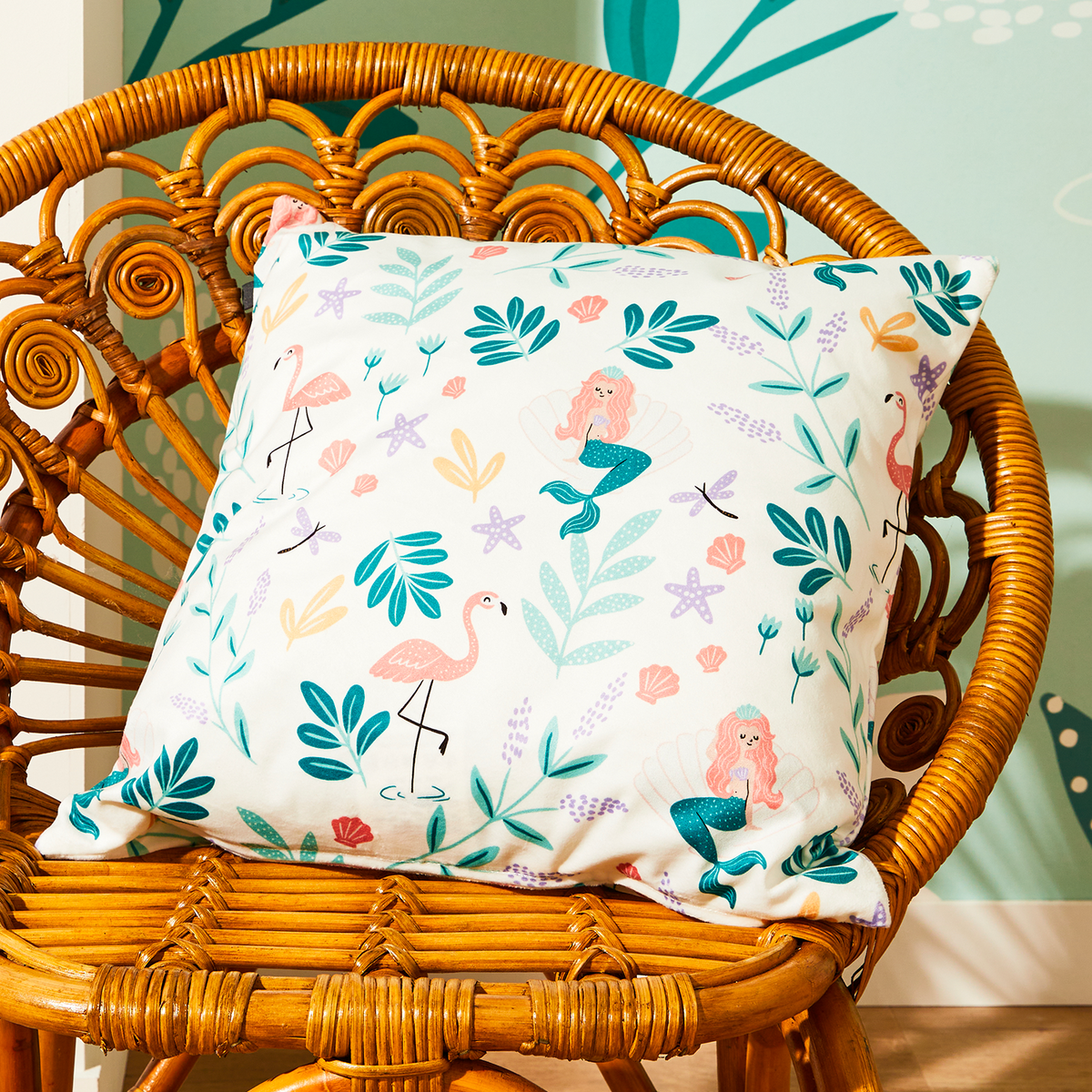 4MURS Coussin Mermaid Multicolore