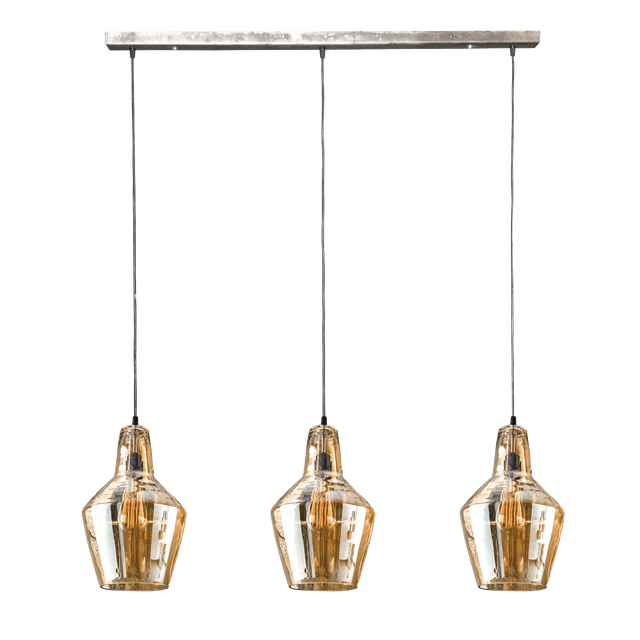 Suspension DROPSMOKY coloris transparent 25 x 112 cm