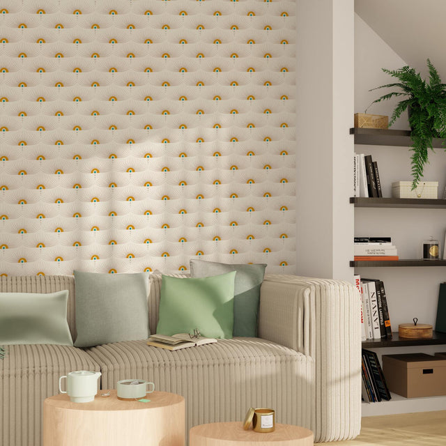 Papier peint intissé FELICIE coloris blanc