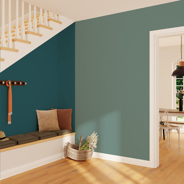 Papier peint intissé FLORENTINE coloris bleu glacier