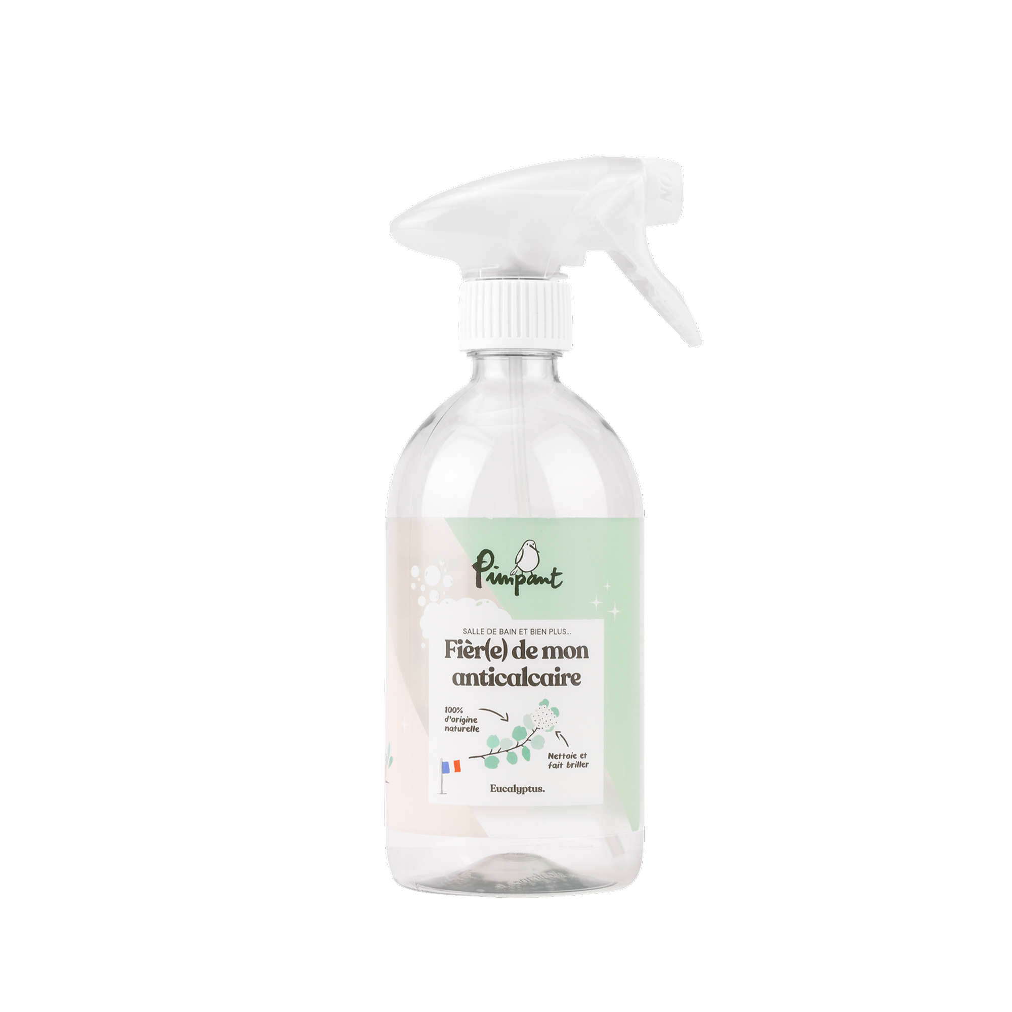 PIMPANT Bouteille rechargeable Contenant anti-calcaire Vert 500ML