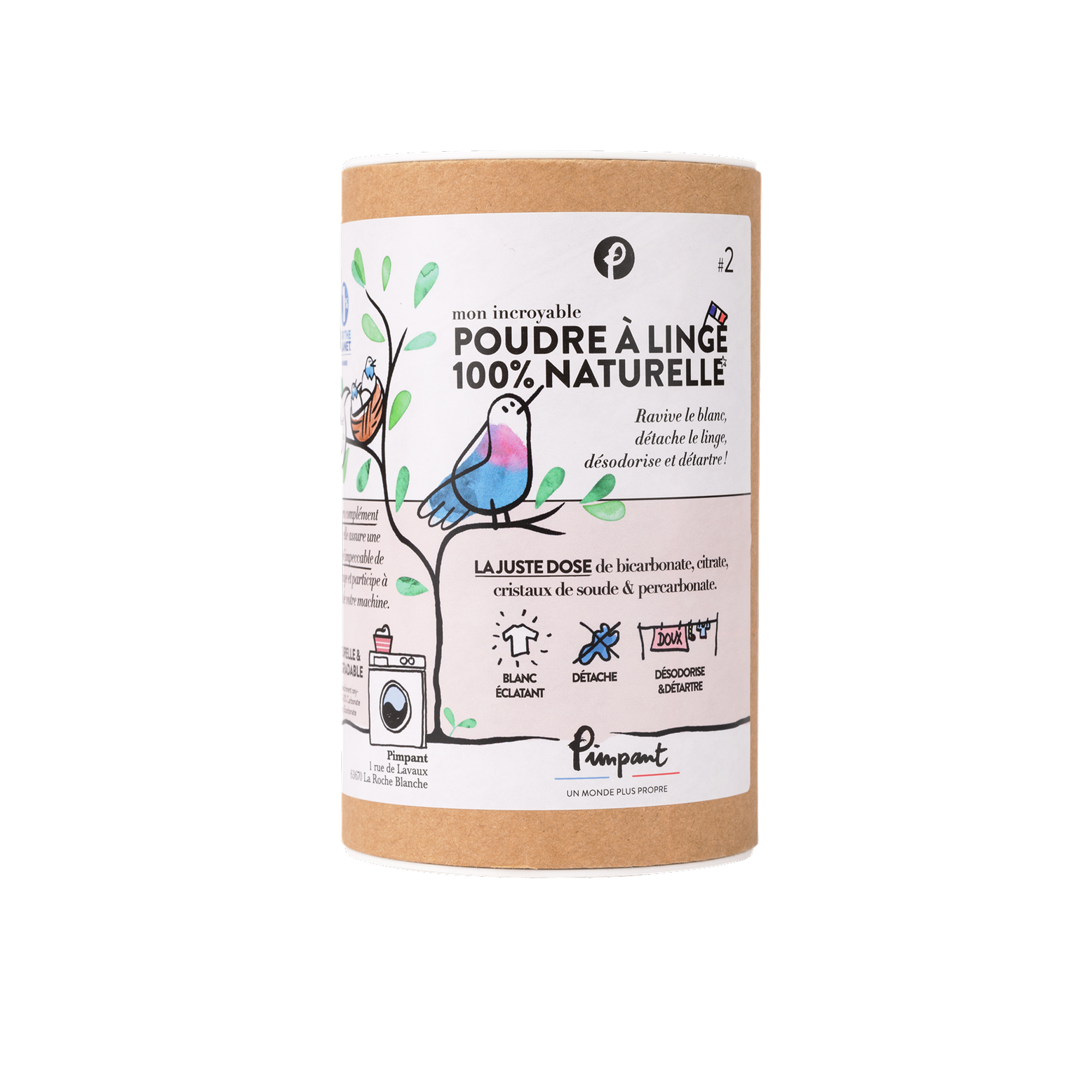 PIMPANT Poudre à linge Mon incroyable Brun 500G