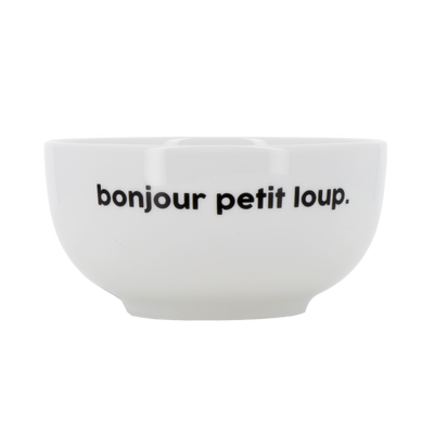 FÉLICIE AUSSI Bol Bonjour petit loup Blanc 600ML