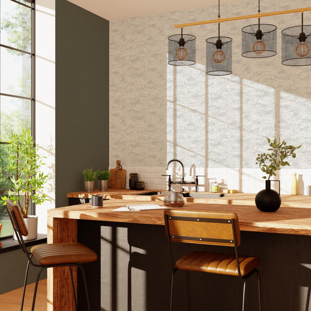 Papier peint intissé SABBIA coloris gris perle