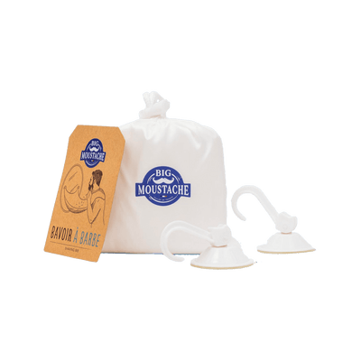 BIG MOUSTACHE Bavoir à barbe Bavoir à barbe Blanc