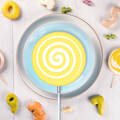 TROZK Chargeur Lollipop Jaune