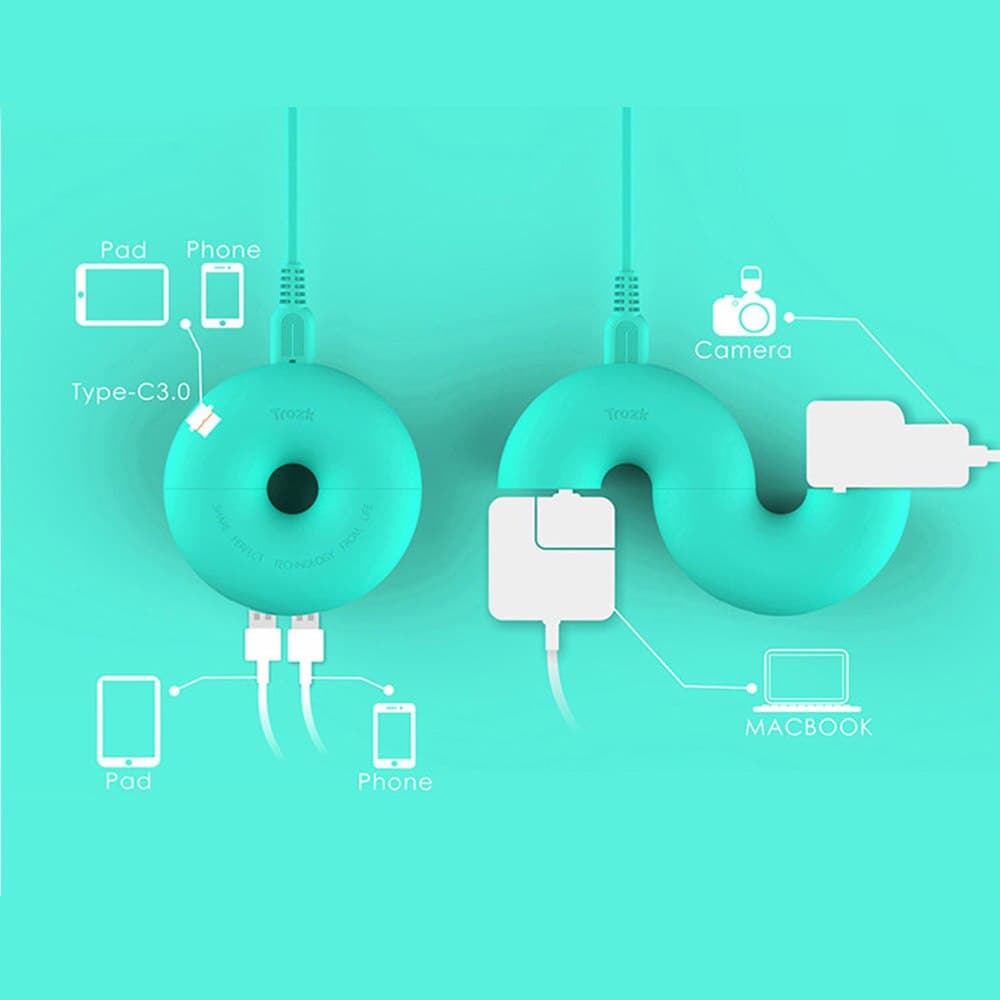 TROZK Chargeur Donut Gris