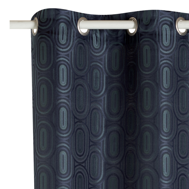 Rideau NAJDA coloris bleu nuit 140 x 260 cm