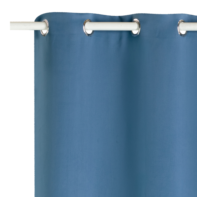Rideau occultant GLOOM coloris bleu jean 140 x 240 cm