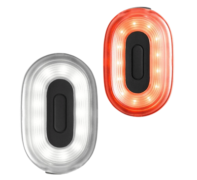 Accessoire de vélo Feu de signalisation 2 en 1 Rouge et blanc